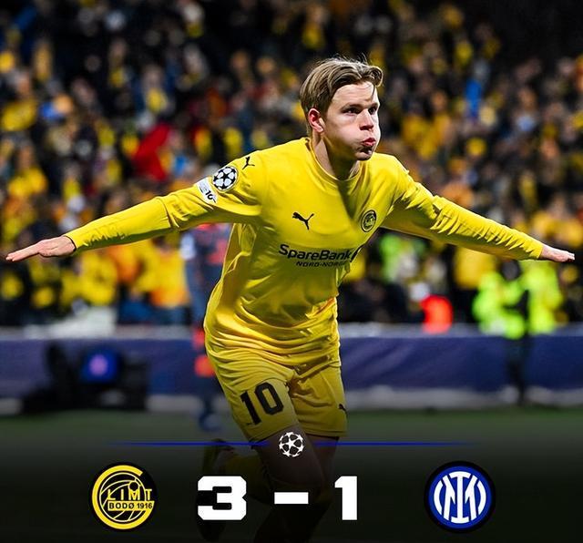 歐冠3-1！挪威小城球隊(duì)踢瘋了！連勝曼城馬競國米，當(dāng)?shù)貎H有4萬人