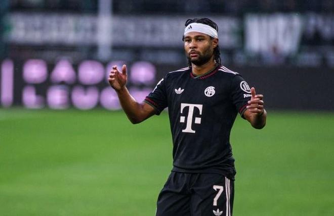 拜仁官方：格纳布里因膝盖问题缺席今日比赛