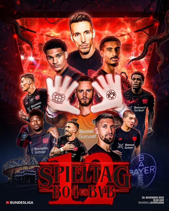 勒沃庫森在德甲賽場37次不敵多特，只有對拜仁藥廠輸球更多