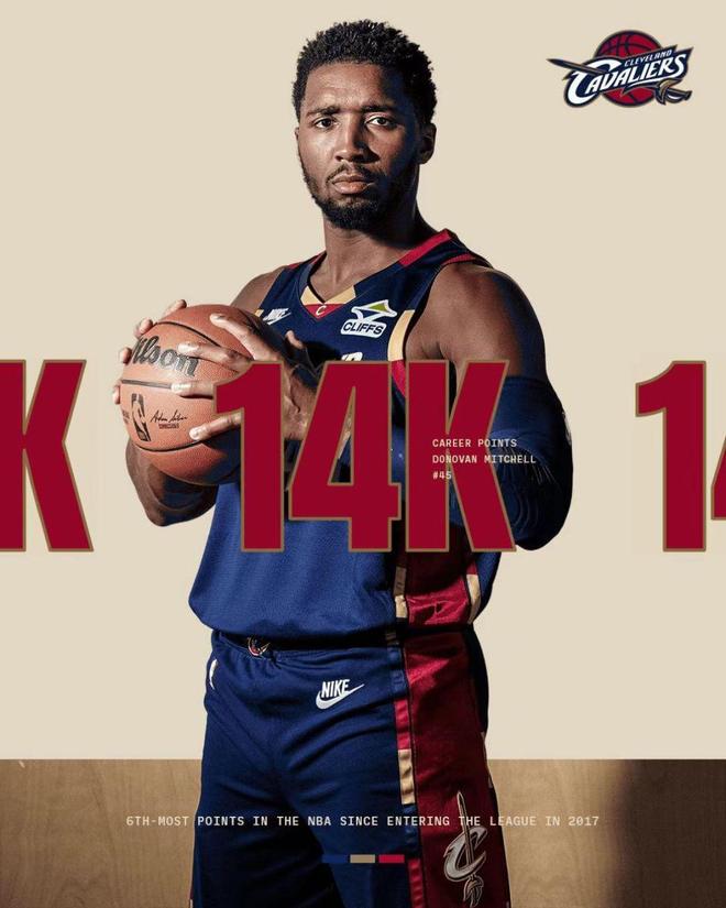 庫里巴特勒缺席勇士險勝騎士 米切爾29+7三分迎14000分里程碑