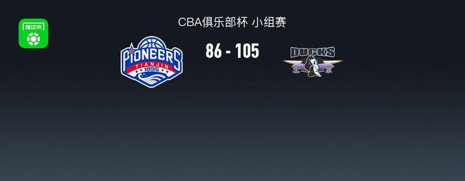 CBA俱乐部杯战报：北京105-86天津，哈姆雷特23分