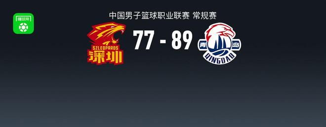 CBA战报：青岛89-77深圳，贺希宁24分