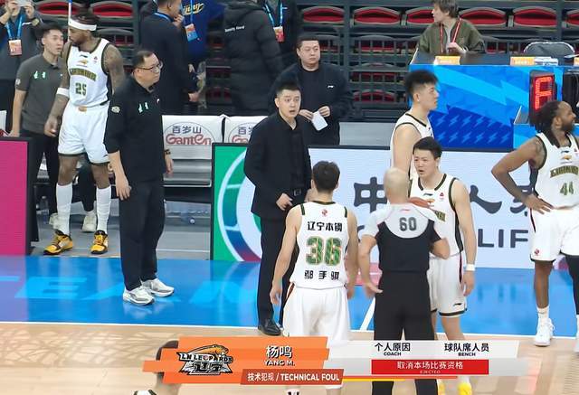 雖敗猶榮！楊鳴連吃2T被驅逐，遼籃13分慘負強敵，裁判太搶戲了