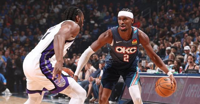 亚历山大33+8霍姆格伦21+7 雷霆轻取国王豪取七连胜