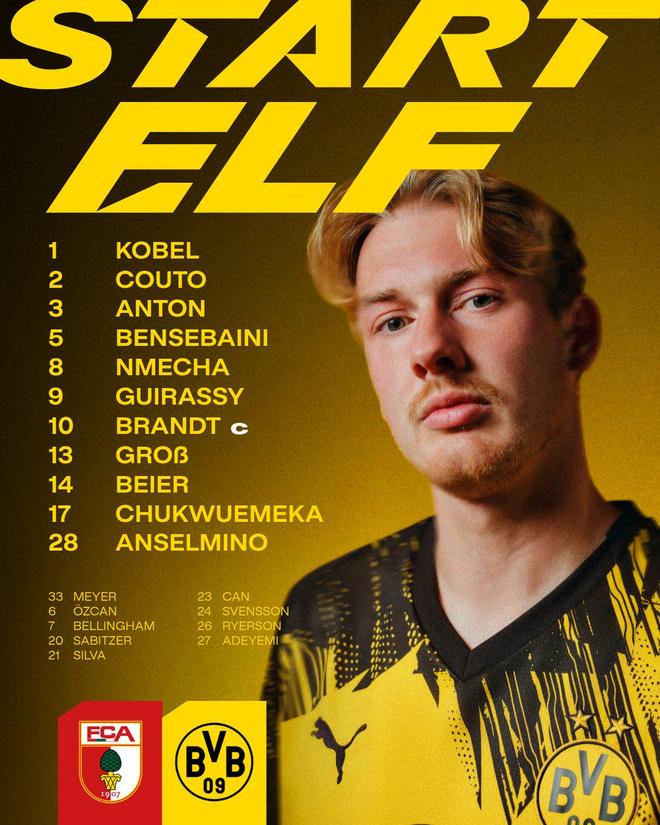 多特官方:施洛特貝克因生病缺席對陣奧格斯堡