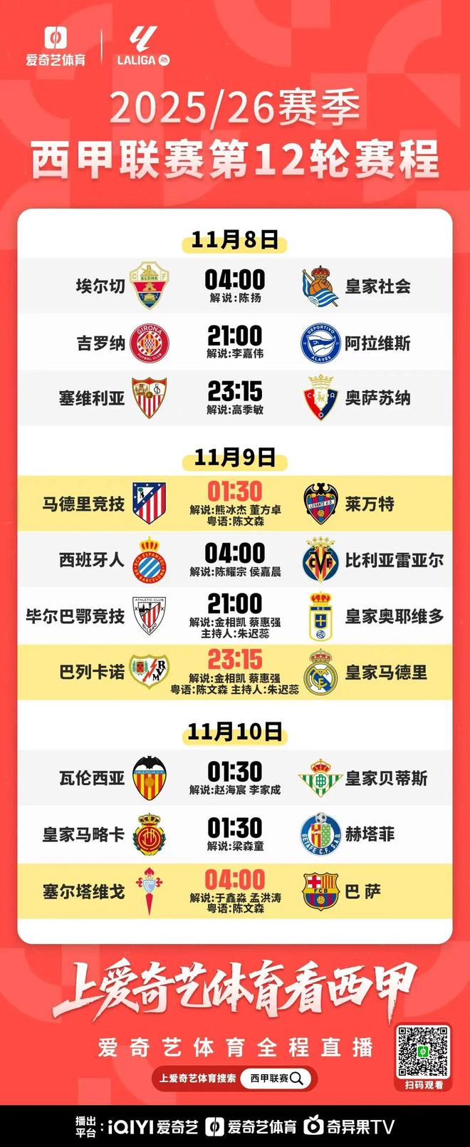 今晚開戰(zhàn)！西甲第12輪：馬競戰(zhàn)萊萬特 全力爭勝重返前三