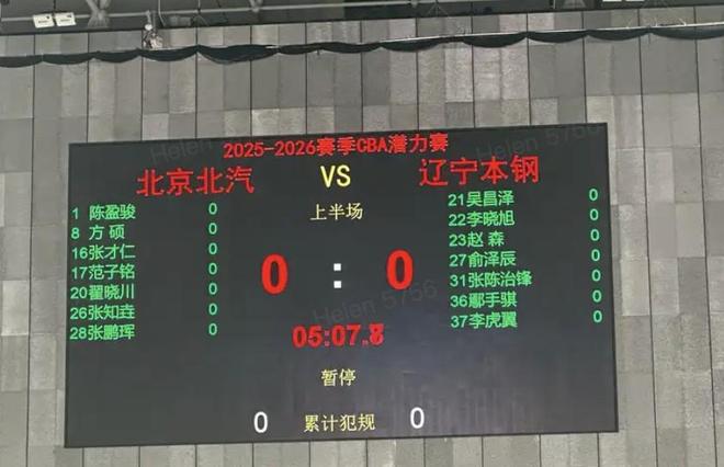 “众望所归”！辽宁vs北京潜力赛：李晓旭、翟晓川、陈盈骏在列