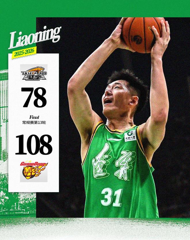 遼寧本鋼主場78：108不敵廣東東陽光