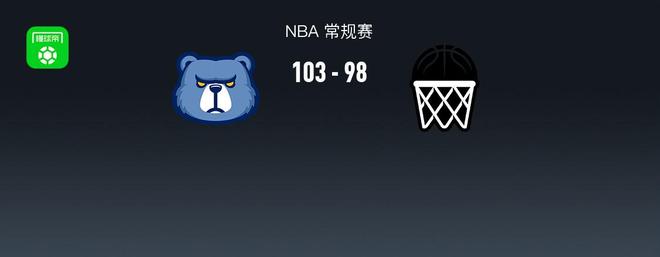 NBA戰(zhàn)報：灰熊103-98籃網(wǎng)，考沃德21+8+1
