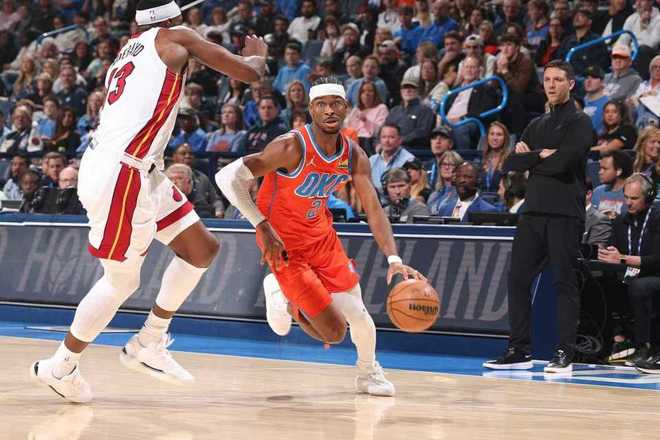 聯(lián)盟第一！亞歷山大29+8雷霆逆轉(zhuǎn)熱火 維金斯23分霍姆格倫16+9