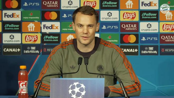 诺伊尔：虽然对阵巴黎不是场淘汰赛，但对我们而言是荣誉之战