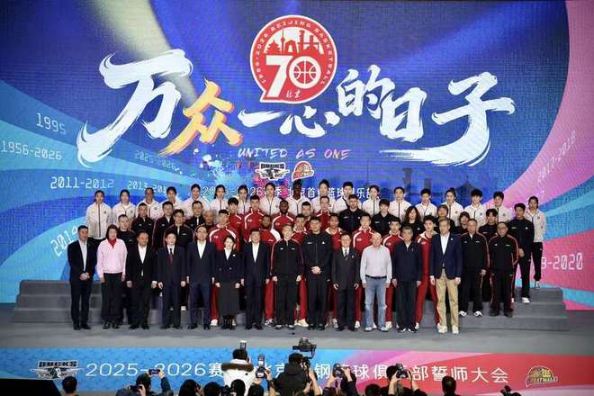 北京首鋼籃球俱樂部舉行新賽季誓師大會