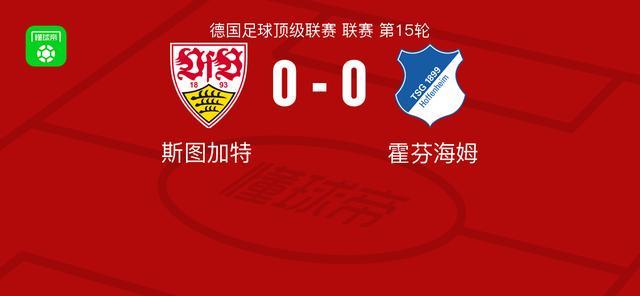 斯圖加特0-0霍芬海姆，兩隊(duì)各拿一分