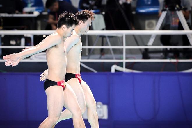 謝思埸黃博文十五運會跳水男子雙人3米板奪金