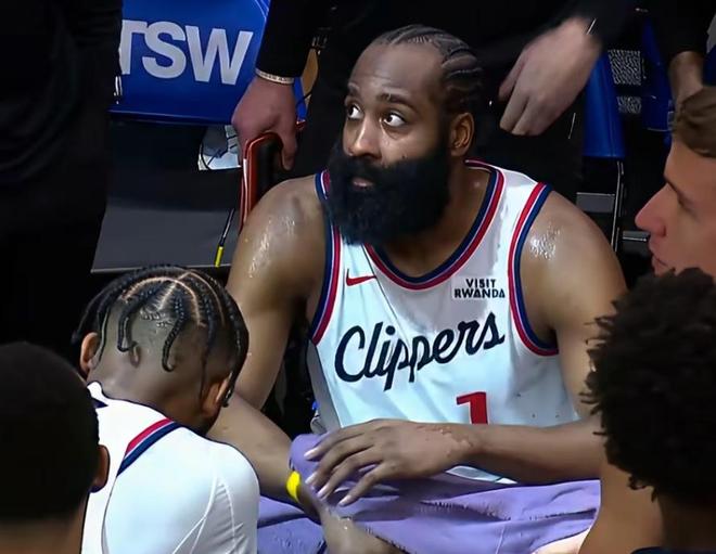 快船最近9場(chǎng)比賽1勝8負(fù)，哈登傾其所有，這次他真的盡力了！