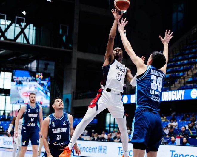 美洲杯：美国男篮复仇乌拉圭斯玛特27+5三分 半决赛将战巴西