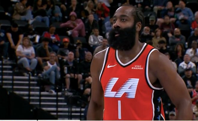 独木难支！哈登23+8+5三节打卡 难阻快船6连败目送约基奇55+12+6