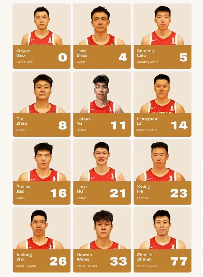 中国男篮官宣12人名单！胡明轩首次被郭士强放弃，辽篮元素挑大梁