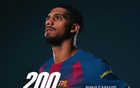 对阵马竞替补出场，阿劳霍达成巴萨200场里程碑