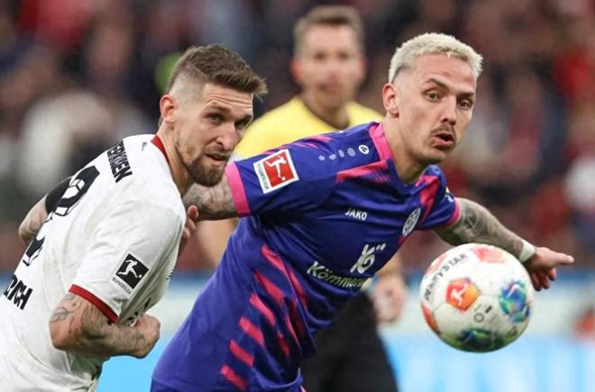 德甲第24轮爆冷！勒沃库森2.16亿豪阵1-1平美因茨，3场不胜陷困境