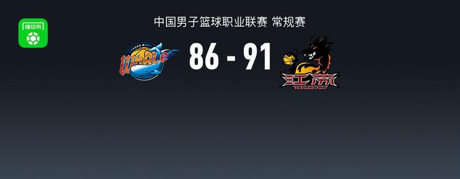 CBA战报：江苏91-86四川，景菡一空砍30分