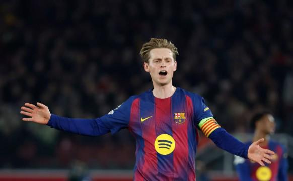 每体：德容今天恢复场地训练，有望赶上欧冠淘汰赛