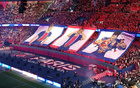 震撼，巴黎战利物浦TIFO：“今晚，唤醒你心中的绿巨人”