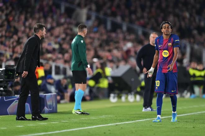 亚马尔喊话西蒙尼：给我个1v1机会，0-2落后还想着单挑