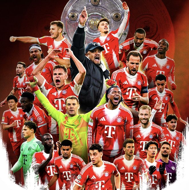 目标欧冠夺冠！轻松战胜斯图加特，拜仁捧起第35座德甲奖杯