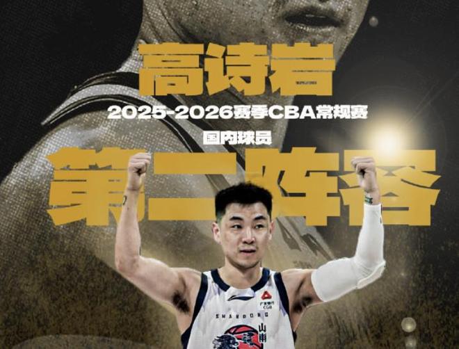 入选最佳二阵，高诗岩：感谢邱导和兄弟们的付出，季后赛冲！