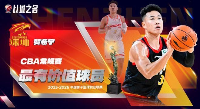 CBA男篮最新动态！贺希宁斩获常规赛MVP，徐昕成功逆袭，庞峥麟新秀赛季进最佳一阵