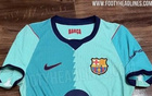 巴萨新赛季二客球衣曝光：薄荷绿色调，领口内侧有“巴萨”字样