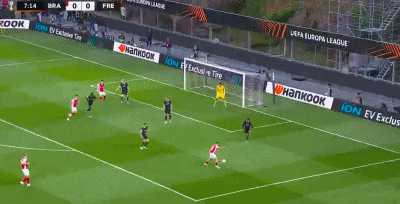 半场：布拉加1-1弗赖堡，特克纳兹破门，格里福建功