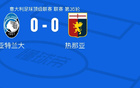 亚特兰大0-0热那亚，双方互有攻守