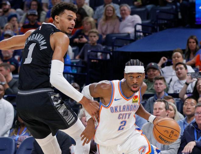 ESPN分析夺冠概率：雷霆43%断层领先，马刺18%第二，活塞第三