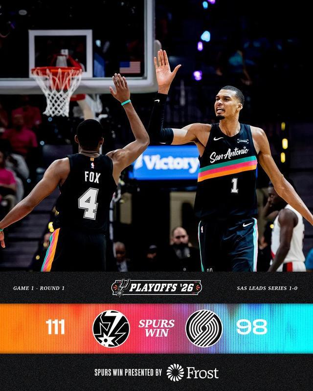 到了季后赛，文班亚马更离谱了