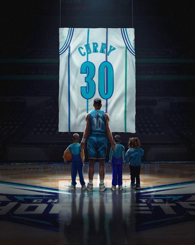 库里祝贺父亲黄蜂球衣退役：对我们一家来说，这是特别的夜晚