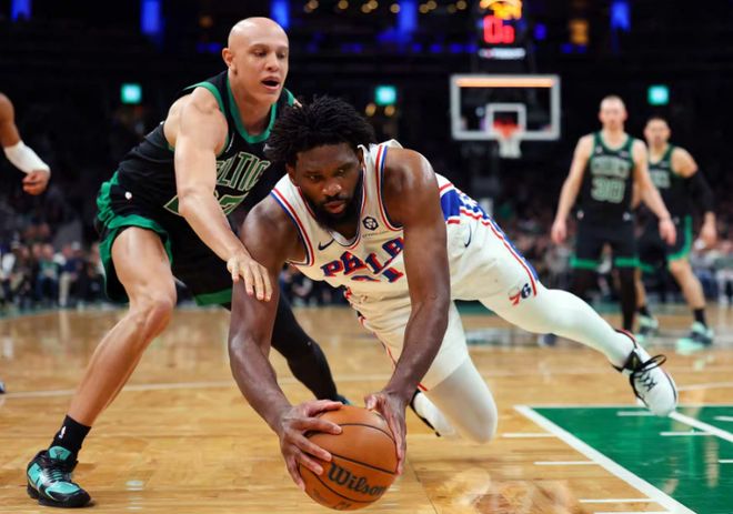 76人逆转大胜绿军追到2-3：恩比德33+8爆发 塔图姆24+16