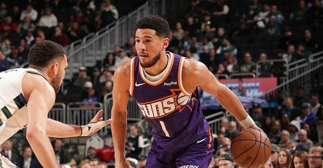 布克27+7字母哥22+6 太阳力克雄鹿三连胜