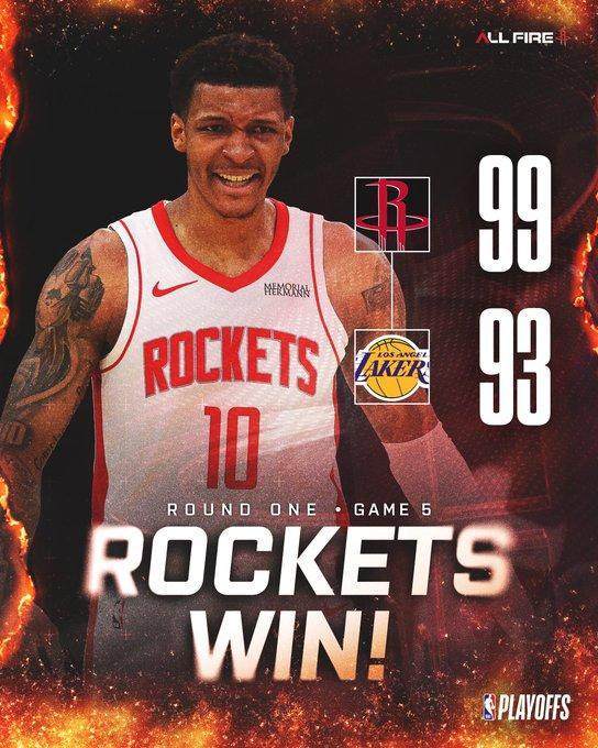 0比3到2比3，火箭客胜湖人延续系列赛悬念！