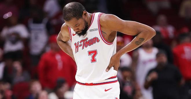 Shams：杜兰特脚踝伴有骨挫伤，确认缺席今日对阵湖人G4