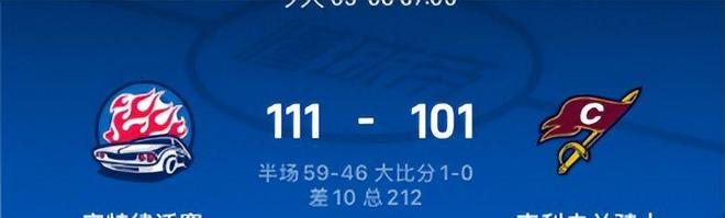 活塞111-101骑士！东部诞生2个1-0，东部第1守住主场，哈登创历史