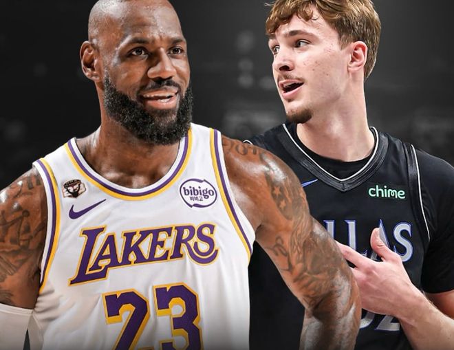 NBA历史首次！41岁詹姆斯22分+19岁弗拉格26分 半场同砍20+