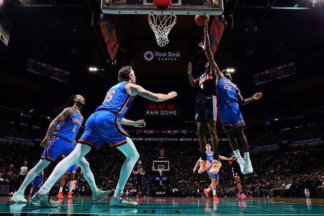 NBA西决对阵：雷霆vs马刺；常规赛马刺4胜1负占据上风