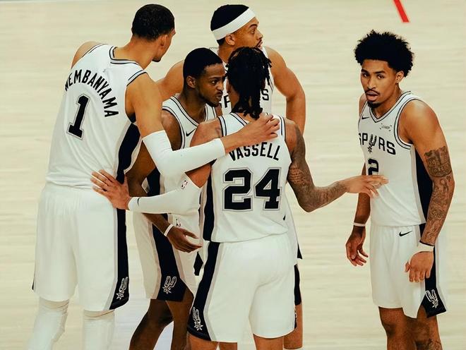 114-95！西部最新积分榜，马刺4-1淘汰开拓者，湖人森林狼差1胜