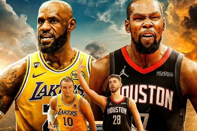 常规赛正式收官！火箭湖人首轮相遇，大小王之战！次轮将迎雷霆啊