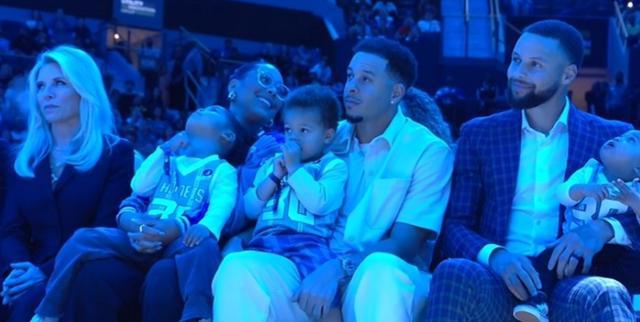 库里见证老爹球衣退役谈感想 是否预见到自己的勇士球衣退役了？