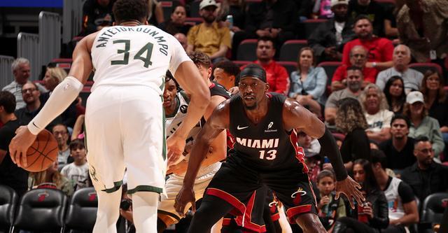 阿德巴约21+8字母哥31分 热火主场力克雄鹿7连胜