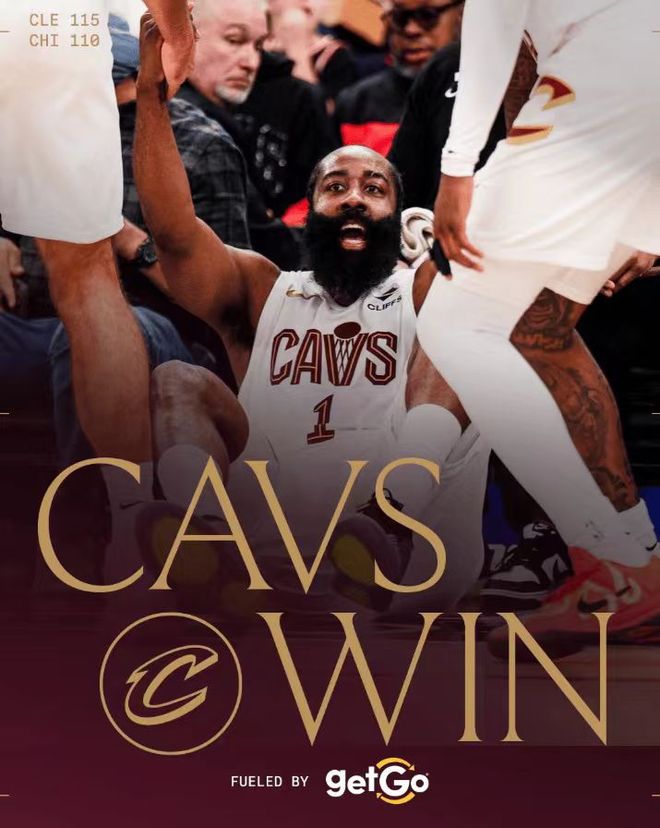 哈登36+7+9加盟新高超传奇！骑士拒公牛29分逆转 吉迪19助攻