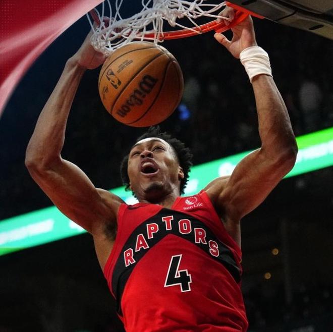 巴恩斯23+9+6+3封盖莺歌23分，哈登米切尔连场梦游，猛龙2-2骑士